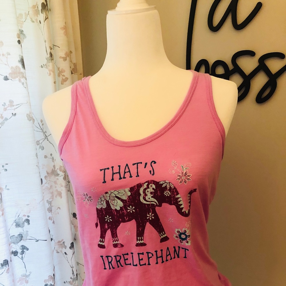 Secret Treasures Sleepwear-Pink Graphic Tank